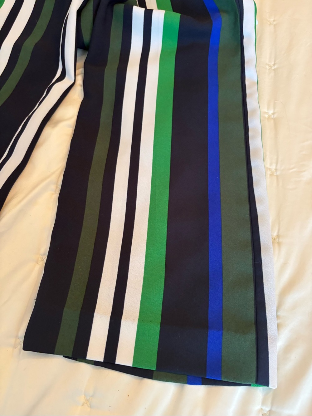 Banana Republic Striped Chinos in Navy, Green & White - Picture 5 of 10